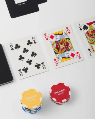 Pokerset i Saffiano-läder