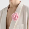 Poplin- och metallblombrosch Poplin- och metallblombrosch
