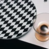 Porslinsunderlägg – Schackbräde Porslinsunderlägg – Schackbräde