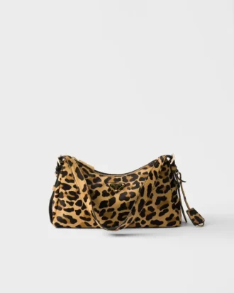 Prada Aimae Medium axelväska i tryckt läder