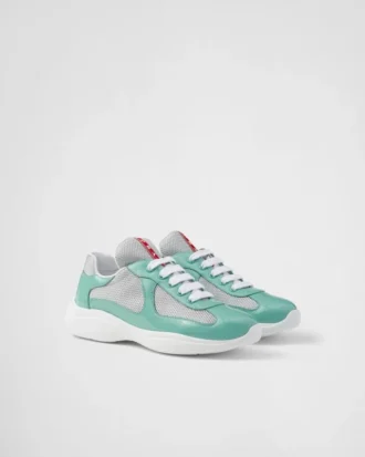 Prada America’s Cup Biker-sneakers i tyg