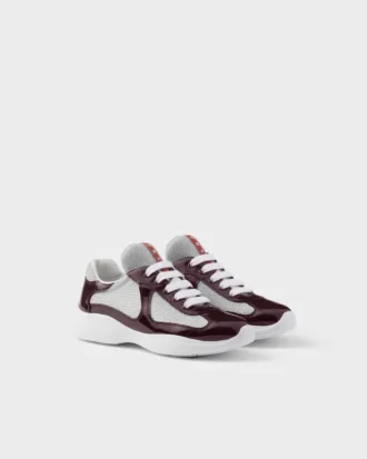 Prada America’s Cup Biker-sneakers i tyg