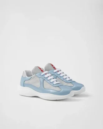 Prada America’s Cup Biker-sneakers i tyg