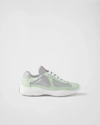 Prada America’s Cup Biker-sneakers i tyg