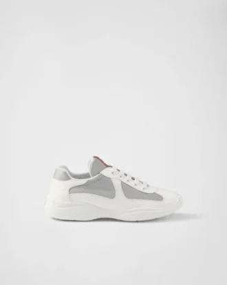 Prada America’s Cup Biker-sneakers i tyg