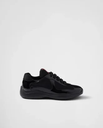 Prada America’s Cup Biker-sneakers i tyg
