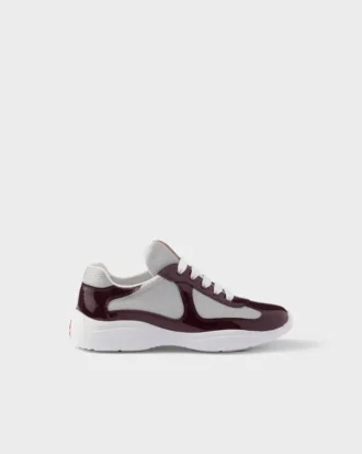 Prada America’s Cup Biker-sneakers i tyg