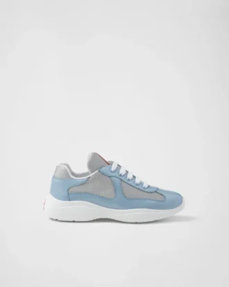 Prada America’s Cup Biker-sneakers i tyg