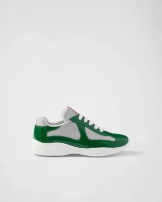 Prada America’s Cup Biker-sneakers i tyg