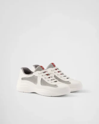 Prada America’s Cup-sneakers i mjukt gummi och cykelväv