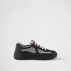 Prada America’s Cup-sneakers i mjukt gummi och cykelväv Prada America’s Cup-sneakers i mjukt gummi och cykelväv