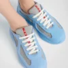 Prada America’s Cup-sneakers i mjukt gummi och cykelväv Prada America’s Cup-sneakers i mjukt gummi och cykelväv