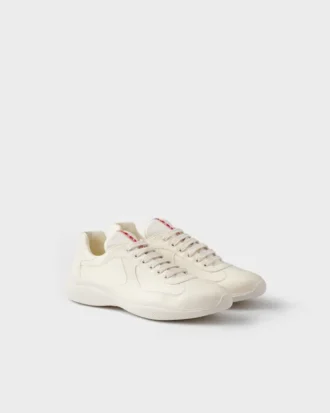 Prada America’s Cup sneakers i nappaläder