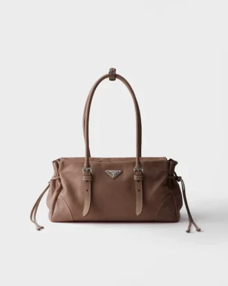 Prada Bonnie Medium antikbehandlad läderväska