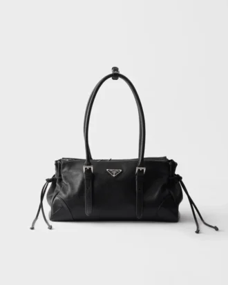 Prada Bonnie Medium antikbehandlad läderväska