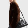 Prada Bonnie Medium antikbehandlad läderväska