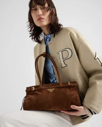 Prada Bonnie Medium handväska i mocka Prada Bonnie Medium handväska i mocka