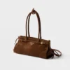 Prada Bonnie Medium handväska i mocka Prada Bonnie Medium handväska i mocka