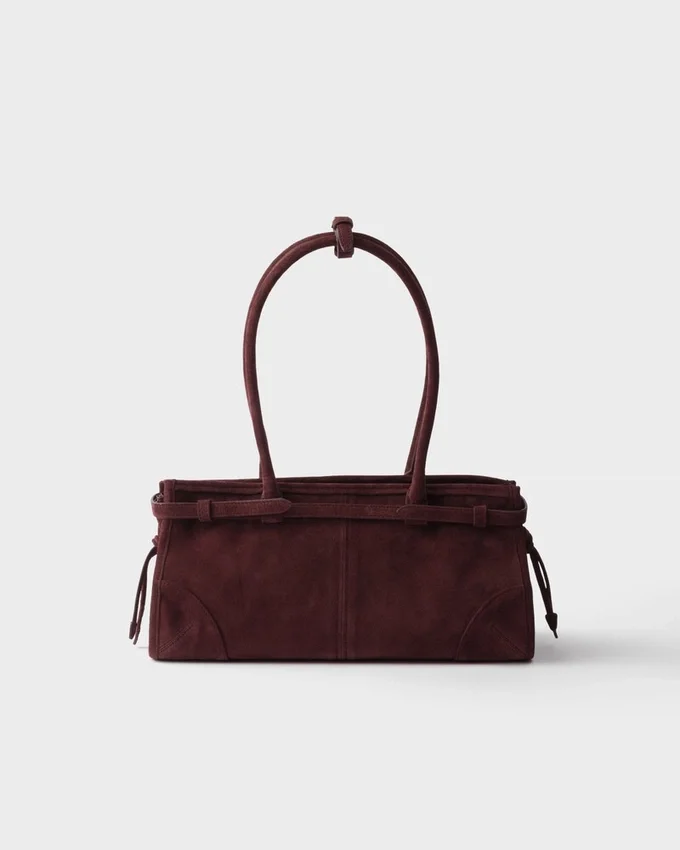 Prada Bonnie Medium handväska i mocka Prada Bonnie Medium handväska i mocka