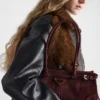 Prada Bonnie Medium handväska i mocka Prada Bonnie Medium handväska i mocka