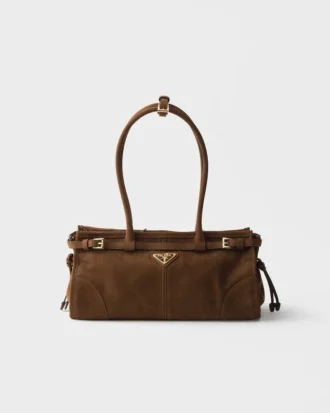 Prada Bonnie Medium handväska i nubuckläder Prada Bonnie Medium handväska i nubuckläder
