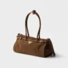 Prada Bonnie Medium handväska i nubuckläder Prada Bonnie Medium handväska i nubuckläder