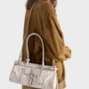Prada Bonnie Medium handväska i tryckt linne och läder Prada Bonnie Medium handväska i tryckt linne och läder