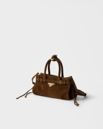Prada Bonnie Mini-handväska i mocka