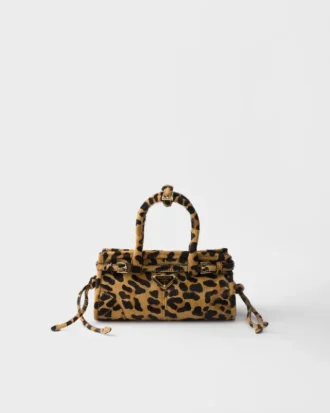 Prada Bonnie Mini handväska i tryckt läder