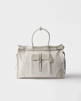 Prada Bonnie tote-väska i denim och läder
