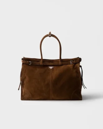 Prada Bonnie Tote-väska i mocka