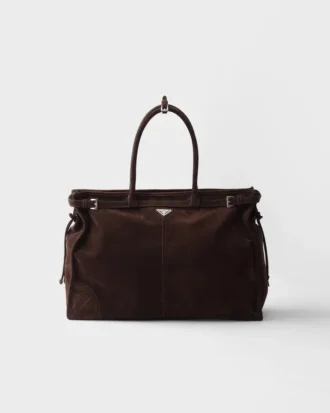 Prada Bonnie Tote-väska i mocka