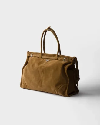 Prada Bonnie Tote-väska i mocka