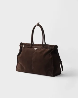 Prada Bonnie Tote-väska i mocka