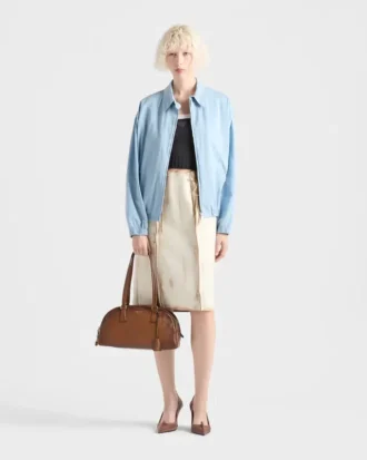 Prada Bowling Medium läderväska med handtag