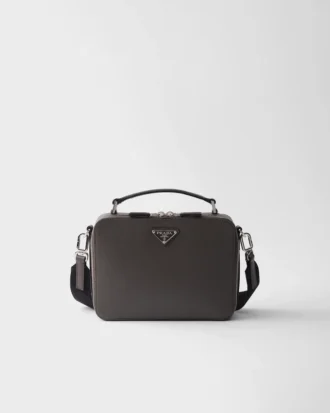 Prada Brique Medium väska i Saffiano-läder