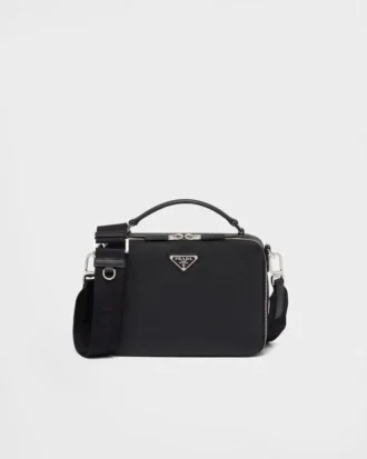 Prada Brique Medium väska i Saffiano-läder