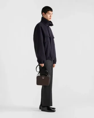 Prada Brique Medium väska i Saffiano-läder