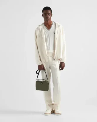 Prada Brique Medium väska i Saffiano-läder