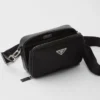 Prada Brique väska i Re-Nylon och Saffiano-läder