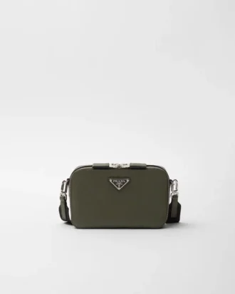 Prada Brique-väska i Saffiano-läder
