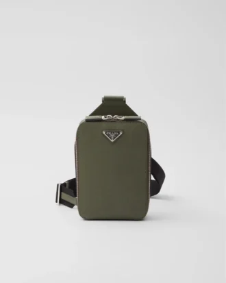 Prada Brique-väska i Saffiano-läder