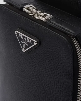 Prada Brique-väska i Saffiano-läder
