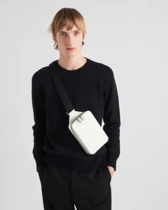 Prada Brique-väska i Saffiano-läder