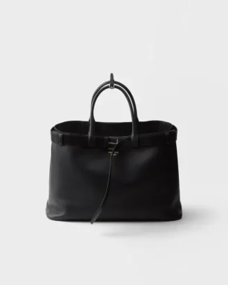 Prada Buckle läderväska med bälte