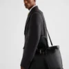 Prada Buckle läderväska med bälte Prada Buckle läderväska med bälte