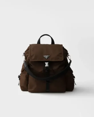 Prada Explore ryggsäck i Re-Nylon och läder