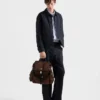 Prada Explore ryggsäck i Re-Nylon och läder