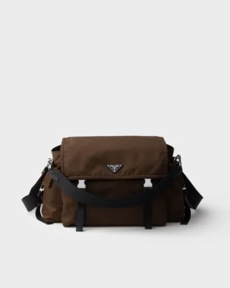 Prada Explore väska i Re-Nylon och läder