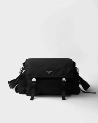 Prada Explore väska i Re-Nylon och läder